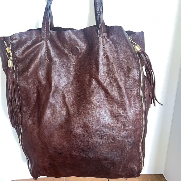 ☀️SALE☀️Vintage Pebbled Leather Tote Bag - Picture 7 of 13